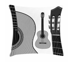 Folk Country Music Theme Pillow Cover