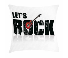 Let's Rock Grunge Fun Pillow Cover