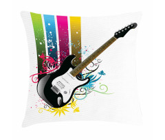 Bass Floral Colorful Pillow Cover