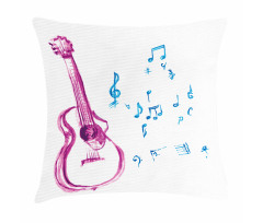 Watercolor Music Making Pillow Cover