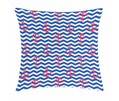 Geometric Coastal Design Pillow Cover