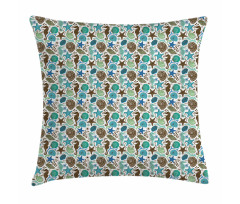 Abstract Maritime Pillow Cover