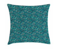 Ocean Line Design Pillow Cover