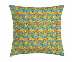 Ornamental Floral Pattern Pillow Cover