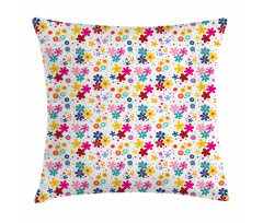 Faces Dots and Circles Pillow Cover