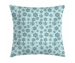 Ornate Winter Snowflakes Pillow Cover