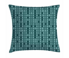 Abstract Pine Tree Xmas Pillow Cover