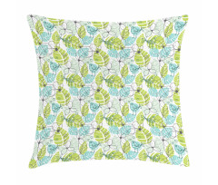 Ornate Doodle Birds Pillow Cover