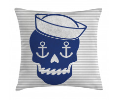 Anchor and Captains Hat Pillow Cover