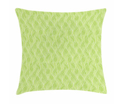 Green Curvy Twigs Botany Pillow Cover