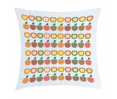 Retro Polka Dots Colorful Pillow Cover