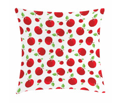 Vivid Cartoon Red Fruit Pillow Cover