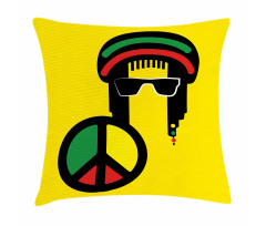 Conceptual Reggae Man Pillow Cover