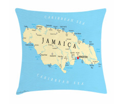 Caribbean Sea Tropic Pillow Cover