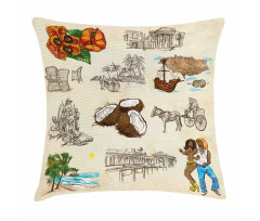 Vintage Dancing Couple Pillow Cover