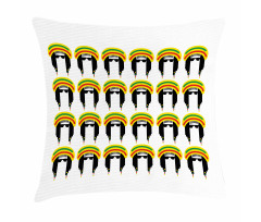 Rastafarian Dreadlocks Pillow Cover