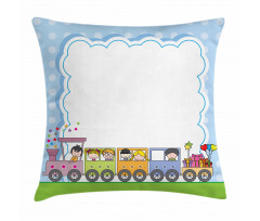 Train Children Pillow Cover