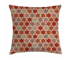 Retro Anise Stars Motif Pillow Cover