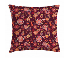 Vintage Foliage Composition Pillow Cover