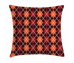 Autumn Scottish Argyle Pillow Cover