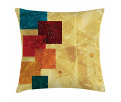 Grunge Squares Pillow Cover