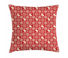 Northern Reindeers Flora Pillow Cover