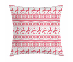 Winter Time Reindeers Pillow Cover