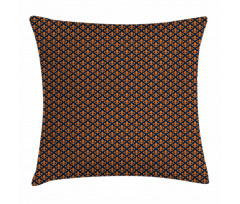 Orange Heraldic Pillow Cover