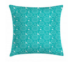 Stalks and Dots Vintage Pillow Cover