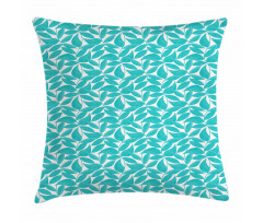 Foliage Leaves Lines Pillow Cover