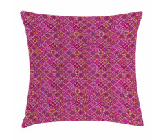 Checkered Pink Pillow Cover