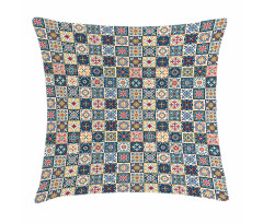 Portuguese Tiles Motif Pillow Cover