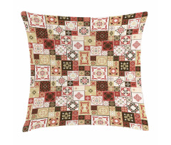 Vintage Square Pattern Pillow Cover