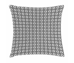 Monochrome Tile Design Pillow Cover