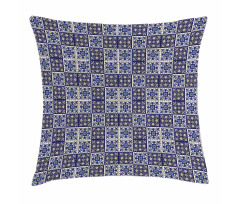 Squares Azulejo Tiles Pillow Cover