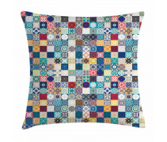 Ornate Patchwork Motif Pillow Cover