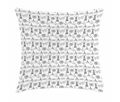 Doodle Nautical Wave Pillow Cover