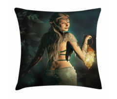 Elf Princess Lantern Pillow Cover