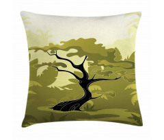 Japanese Jungle Pillow Cover