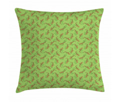 Saxophones on Green Pillow Cover