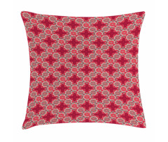 Round Folk Ornaments Pillow Cover