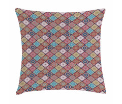 Colorful Mosaic Floral Pillow Cover