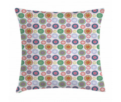 Vintage Ornate Circles Pillow Cover