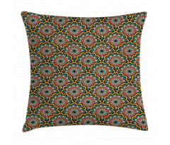 Tribal Paisley Flowers Pillow Cover