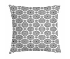 Monochrome Floral Ethnic Pillow Cover