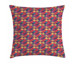 Diamond Squares Pattern Pillow Cover