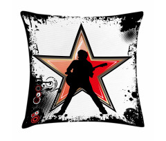Guitar Player Star Pillow Cover