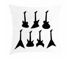 Guitar Silhouettes Pillow Cover