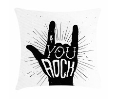 You Rock Words Art Pillow Cover
