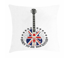 England Flag Guitar Pillow Cover